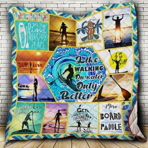 Stand Up Paddle Boarding Quilt -Tt06-1408  Quilt